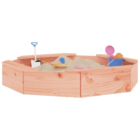 Bac à sable VidaXL avec bancs octogonaux en bois de Douglas massif