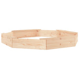 Bac à sable VidaXL avec bancs octogonaux en bois de pin massif