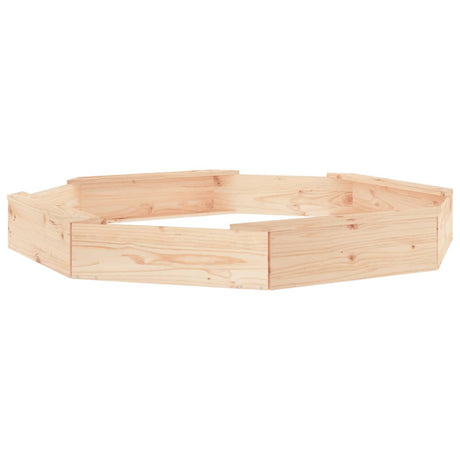 Bac à sable VidaXL avec bancs octogonaux en bois de pin massif
