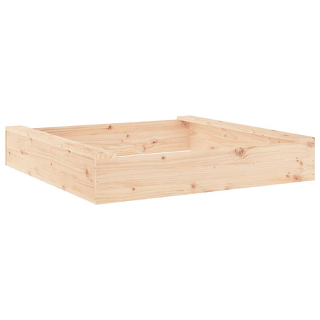 Bac à sable VidaXL avec bancs carrés en bois de pin massif