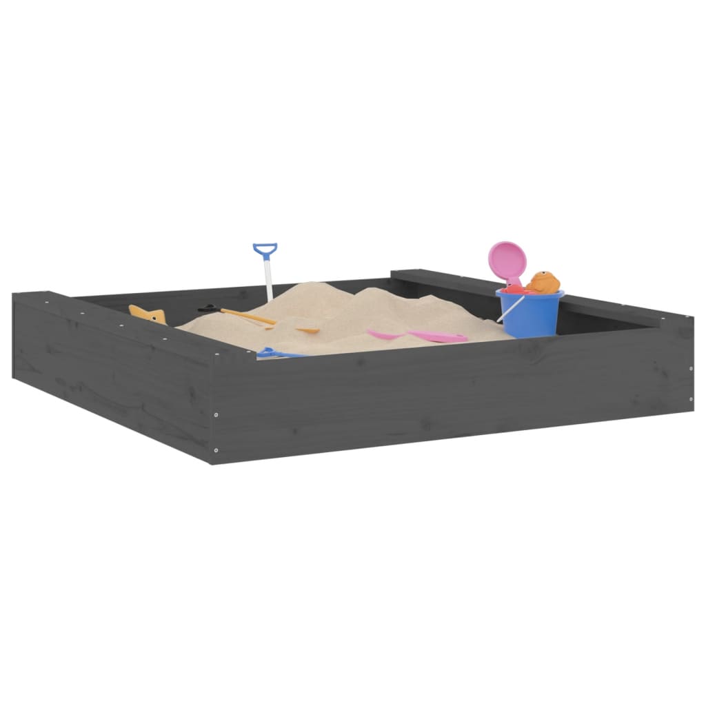 Vidaxl Sandbox mat Bänken Square zolidd Pinzy gro