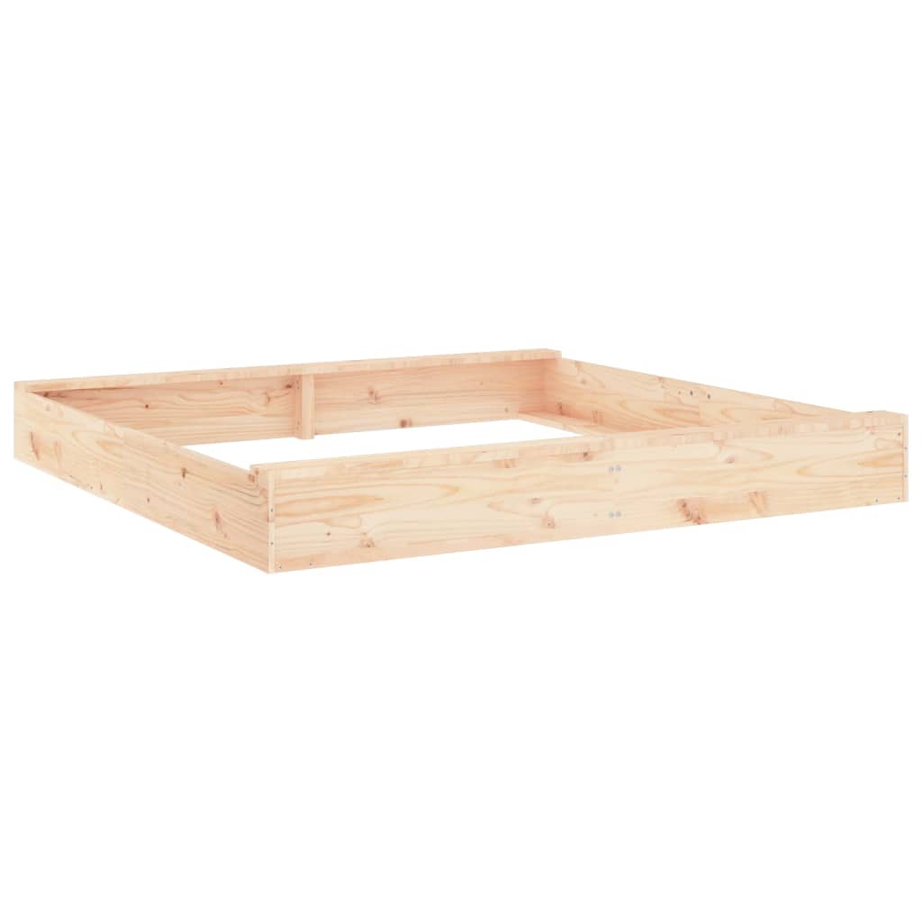 Bac à sable VidaXL avec bancs carrés en bois de pin massif