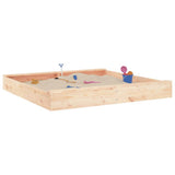 Bac à sable VidaXL avec bancs carrés en bois de pin massif