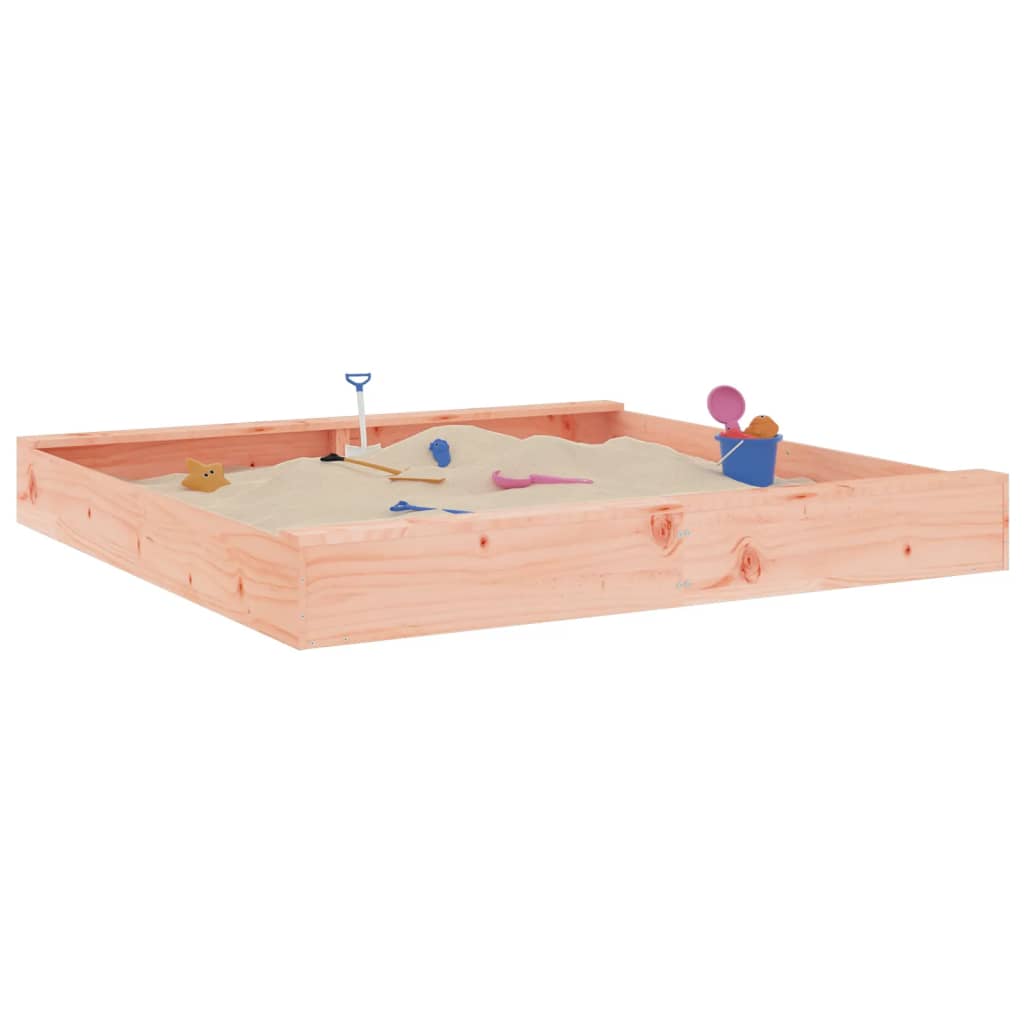 Vidaxl Sandpit con panchine quadrate solide douglashout