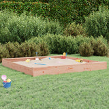 Bac à sable VidaXL avec bancs carrés en bois de Douglas massif