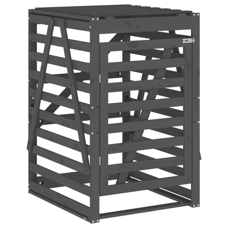 Vidaxx conteneur de rangement 84x90x128,5 cm bois de pin massif gris