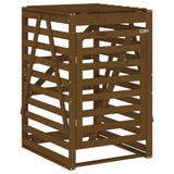 Vidaxx conteneur de rangement 84x90x128,5 cm bois de pin massif marron miel