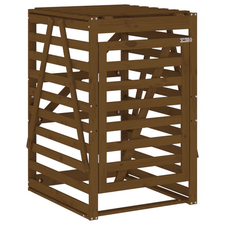 Vidaxx conteneur de rangement 84x90x128,5 cm bois de pin massif marron miel