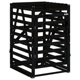 Vidaxx conteneur de rangement 84x90x128,5 cm bois de pin massif noir