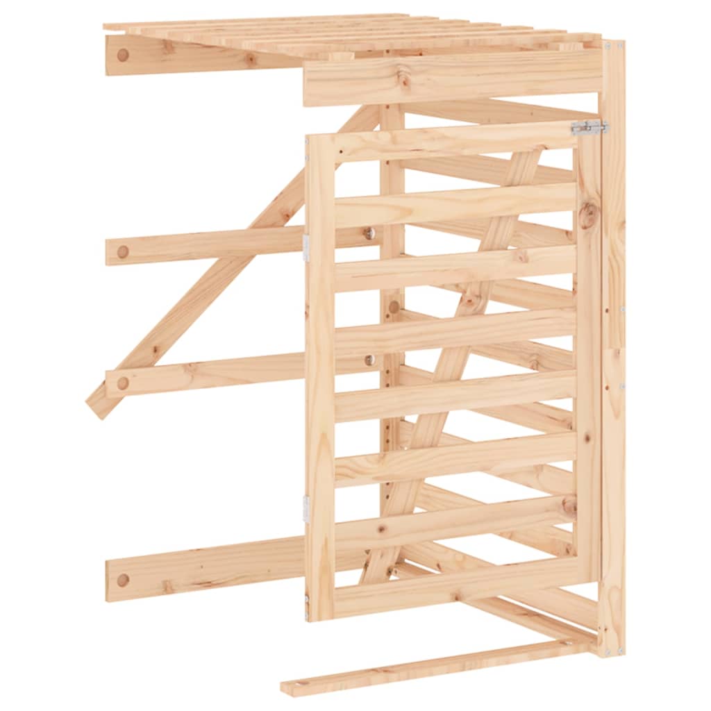 Extension de stockage de conteneur Vidaxx en bois de pin massif