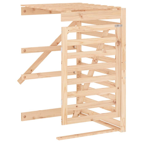 Extension de stockage de conteneur Vidaxx en bois de pin massif