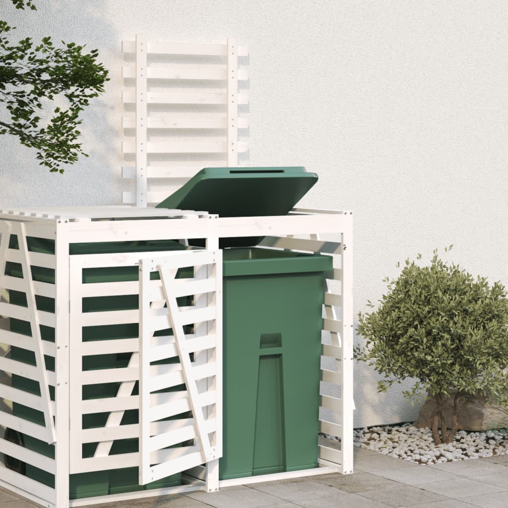 Extension de rangement conteneur Vidaxx bois de pin massif blanc