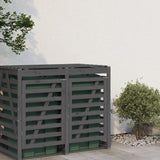 Extension de rangement conteneur Vidaxx bois de pin massif gris