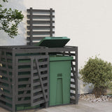 Extension de rangement conteneur Vidaxx bois de pin massif gris