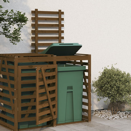 Extension de rangement pour conteneur Vidaxx en bois de pin massif marron miel