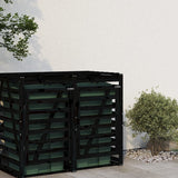 Extension de rangement conteneur Vidaxx bois de pin massif noir