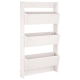 Vidaxx jardinière murale 3 couches 60x18,5x110 cm bois de pin blanc