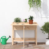 Jardinière Vidaxx avec plateau pliant en bois de pin massif