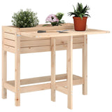 Jardinière Vidaxx avec plateau pliant en bois de pin massif