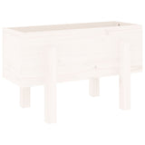 Vidaxx jardinière 62x30x38 cm bois de pin massif blanc