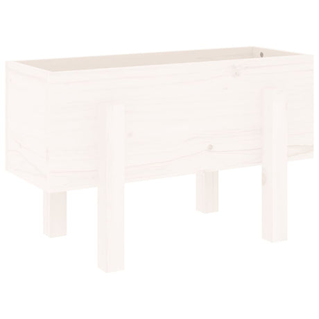 Vidaxx jardinière 62x30x38 cm bois de pin massif blanc