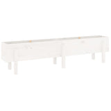 Vidaxx jardinière surélevée 160x30x38 cm bois de pin massif blanc