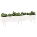Vidaxx jardinière surélevée 160x30x38 cm bois de pin massif blanc
