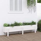 Vidaxx jardinière surélevée 160x30x38 cm bois de pin massif blanc