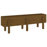 VidaXL Jardinière surélevée 121x30x38 cm bois de pin massif brun miel
