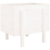 Vidaxx jardinière 62x50x57 cm bois de pin massif blanc