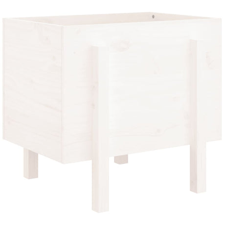 Vidaxx jardinière 62x50x57 cm bois de pin massif blanc