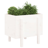 Vidaxx jardinière 62x50x57 cm bois de pin massif blanc