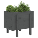 Vidaxx jardinière 62x50x57 cm bois de pin massif gris