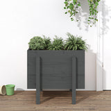 Vidaxx jardinière 62x50x57 cm bois de pin massif gris