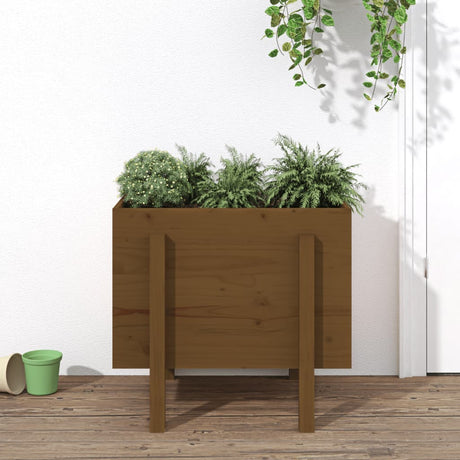 Vidaxx 810552 jardinière 62x50x57 cm bois de pin massif marron miel