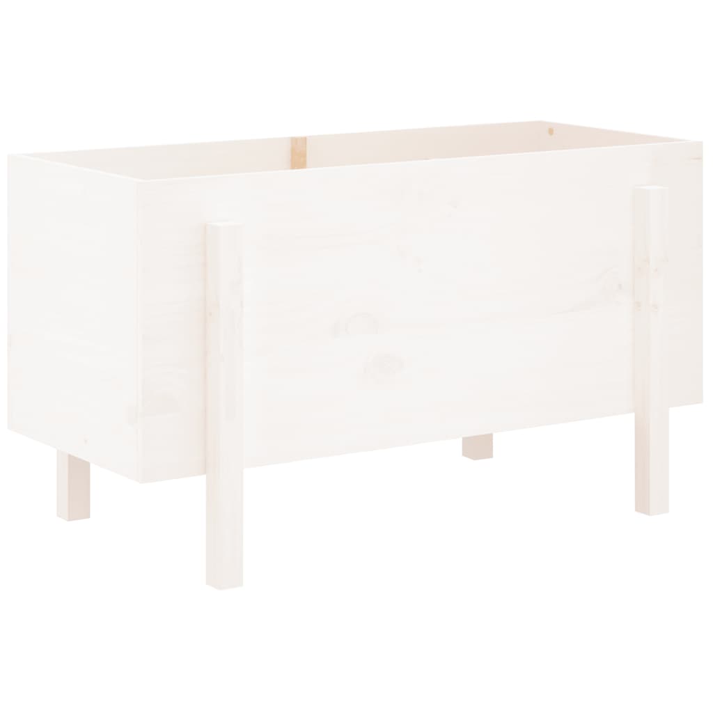 Vidaxx jardinière surélevée 101x50x57 cm bois de pin massif blanc