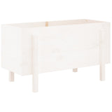 Vidaxx jardinière surélevée 101x50x57 cm bois de pin massif blanc