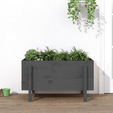 Vidaxx jardinière surélevée 101x50x57 cm bois de pin massif gris