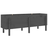 Vidaxx jardinière surélevée 160x50x57 cm bois de pin massif gris