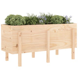 Vidaxl Planter hevet 121x50x57 cm solid furu