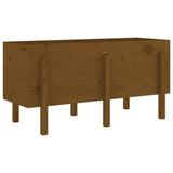 VidaXL jardinière surélevée 121x50x57 cm bois de pin massif marron miel