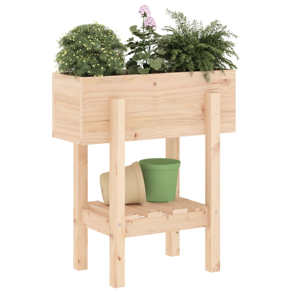 Jardinière Vidaxx 62x30x69 cm bois de pin massif