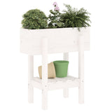 Vidaxx jardinière 62x30x69 cm bois de pin massif blanc