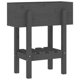 Vidaxx jardinière 62x30x69 cm bois de pin massif gris