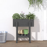 Vidaxx jardinière 62x30x69 cm bois de pin massif gris