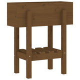 Vidaxx jardinière 62x30x69 cm bois de pin massif marron miel