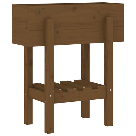 Vidaxx jardinière 62x30x69 cm bois de pin massif marron miel