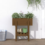 Vidaxx jardinière 62x30x69 cm bois de pin massif marron miel