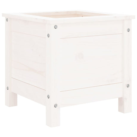 Vidaxx jardinière 40x40x39 cm bois de pin massif blanc