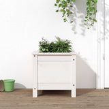Vidaxx jardinière 40x40x39 cm bois de pin massif blanc
